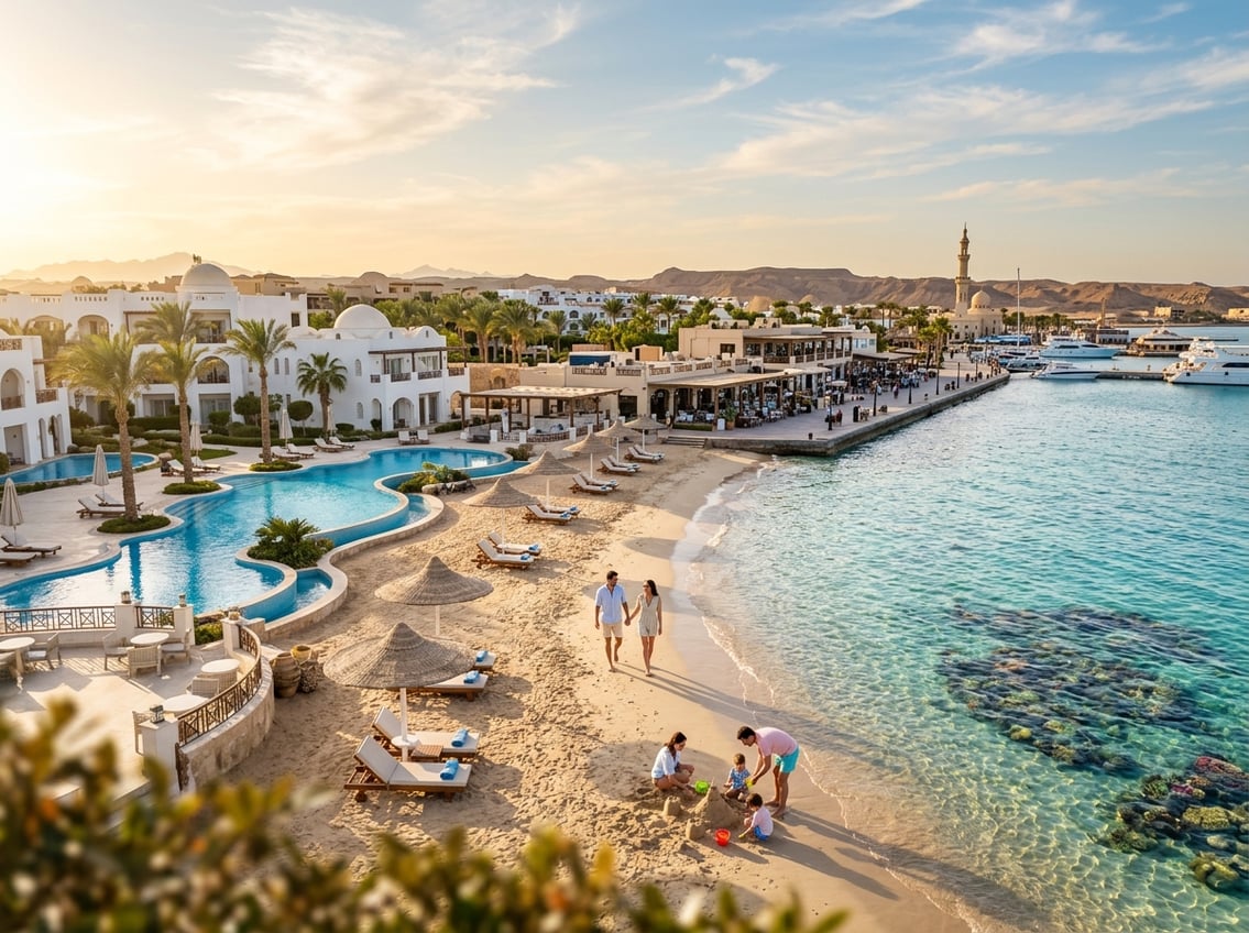 Vælg det rigtige område i Hurghada til den ferie du drømmer om